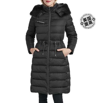 laundry by shelli segalWomens Satin Parka Puffer Jacketblack