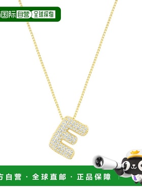 自营adornia14k镀金铺路泡泡字母项链-金-e 美国奥莱直发吊坠