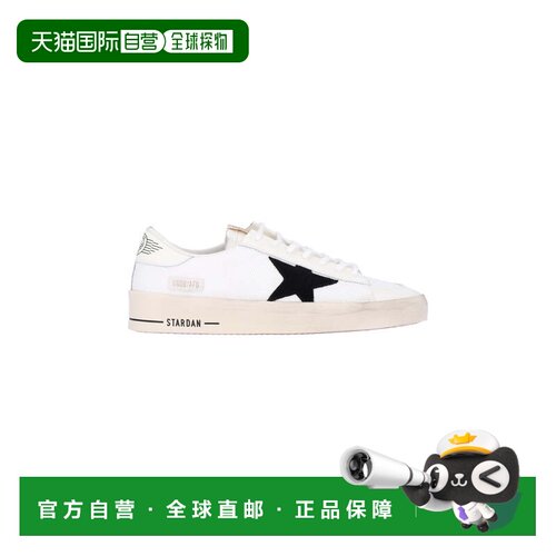 自营golden goose白色Stardan网眼皮革运动鞋-白色 美国奥莱直发