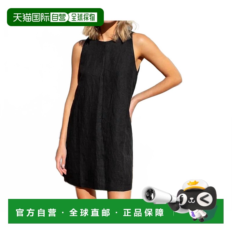 自营emerson fryMarcelle Shift Dress In Midnight Linen - midn