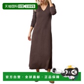 Dress 自营Lilla Neck Maxi brown 美国奥莱直发