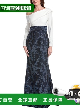 自营Rene Ruiz Asymmetric Off-Shoulder Knit Top Gown - white