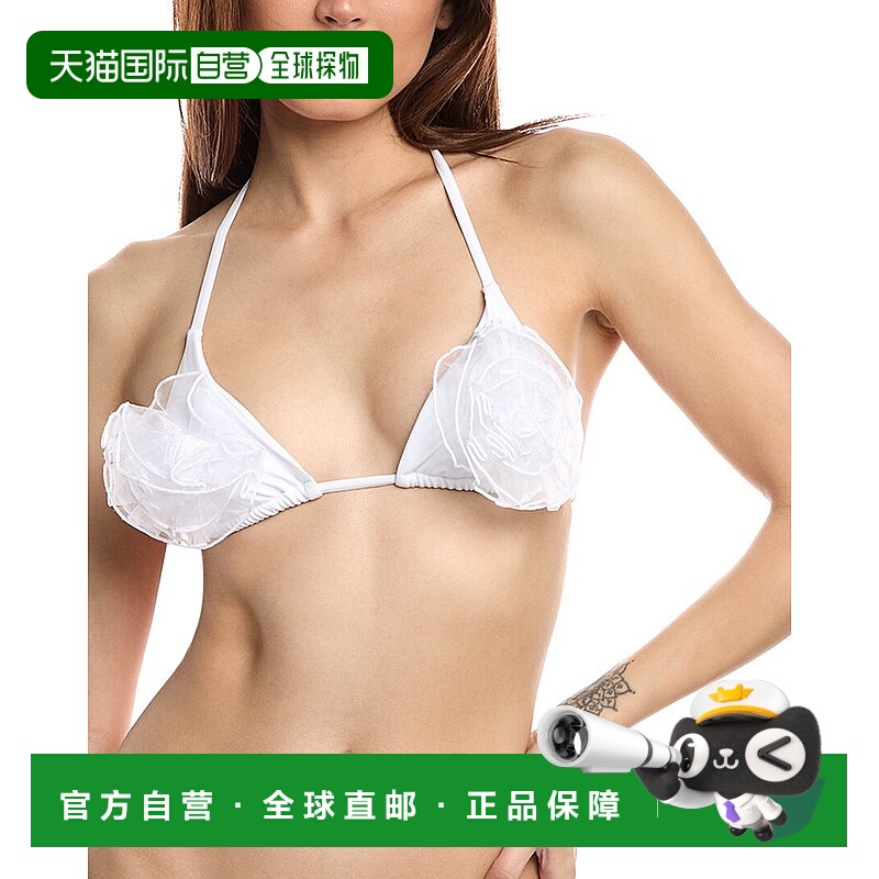 自营 Beach Riot Blossom 比基尼上衣 - 白色 美国奥莱直发性感