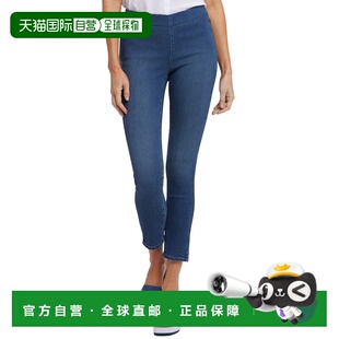 美国奥莱直发 粉红色 自营NYDJ紧身Rio Rapids脚踝露脐牛仔裤