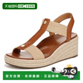 Womens Camel Calera 自营Vionic Wedge Sandal Brown Leather