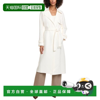 自营Theory Oaklane Modern Crepe Trench Coat - beige 美国奥莱