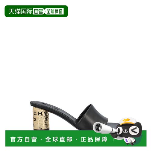 自营givenchy圆柱形粗跟凉鞋-黑色 美国奥莱直发