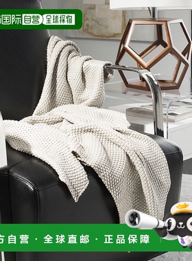 自营 Safavieh Tickled 灰色针织披肩 - 灰色 / 银色 美国奥莱直