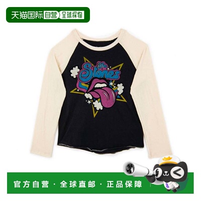 自营 rowdy sproutGirl'S Youth Rolling Stones 棒球 T 恤 in Of
