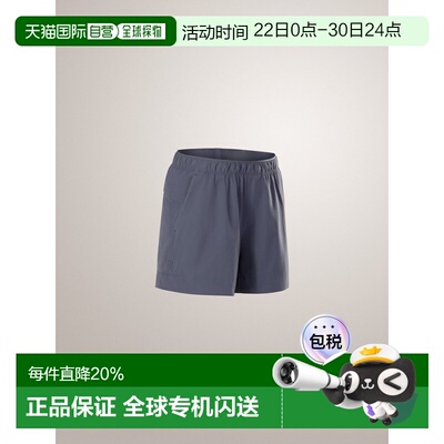1h可退 加拿大直邮Arc'teryx Sinsola 女士5英寸徒步短裤