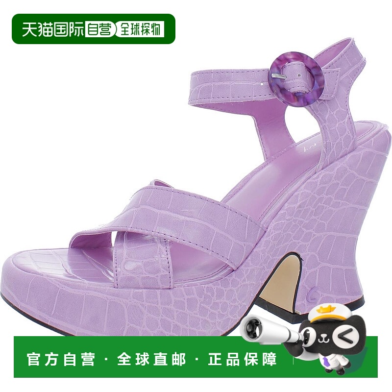 自营circus by sam edelman牡丹女式压花脚踝带平台凉鞋-薰衣草鳄