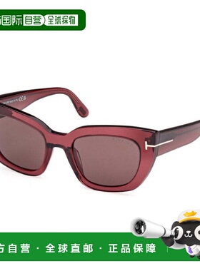 自营Tom Ford Sunglasses Cat Eye Full Rim, Shiny Bordeaux Fra