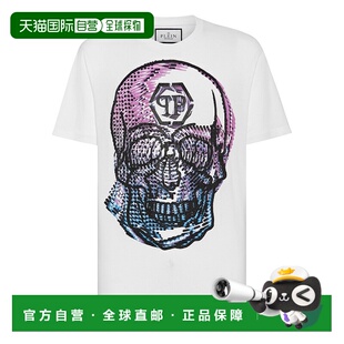 Skull 美国奥莱 plein圆领 直 多色 白色 philipp 恤