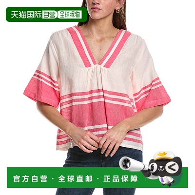 自营lemlem Rita V-Neck Top - yellow 美国奥莱直发上衣女装
