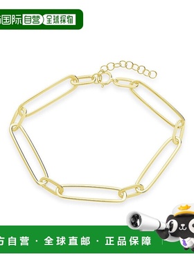 自营 sterling forever925 纯银抛光大链节手链 - 金色 美国奥莱