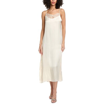 自营Maje Ribbed Midi Tank Dress - beige 美国奥莱直发