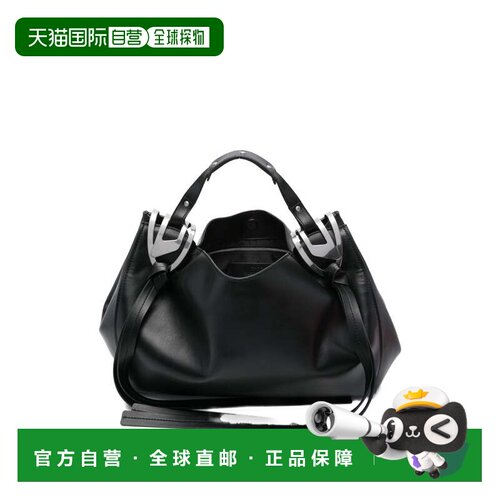 自营dieselSilk and Nylon Black Bag - black 美国奥莱直发