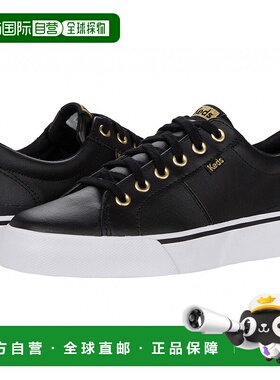 1h可退 美国直邮Keds Jump Kick Duo 系带鞋 黑色/金色运动鞋