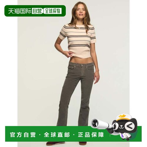 自营Lucky Brand女士条纹毛衣t恤-珊瑚粉 美国奥莱直发