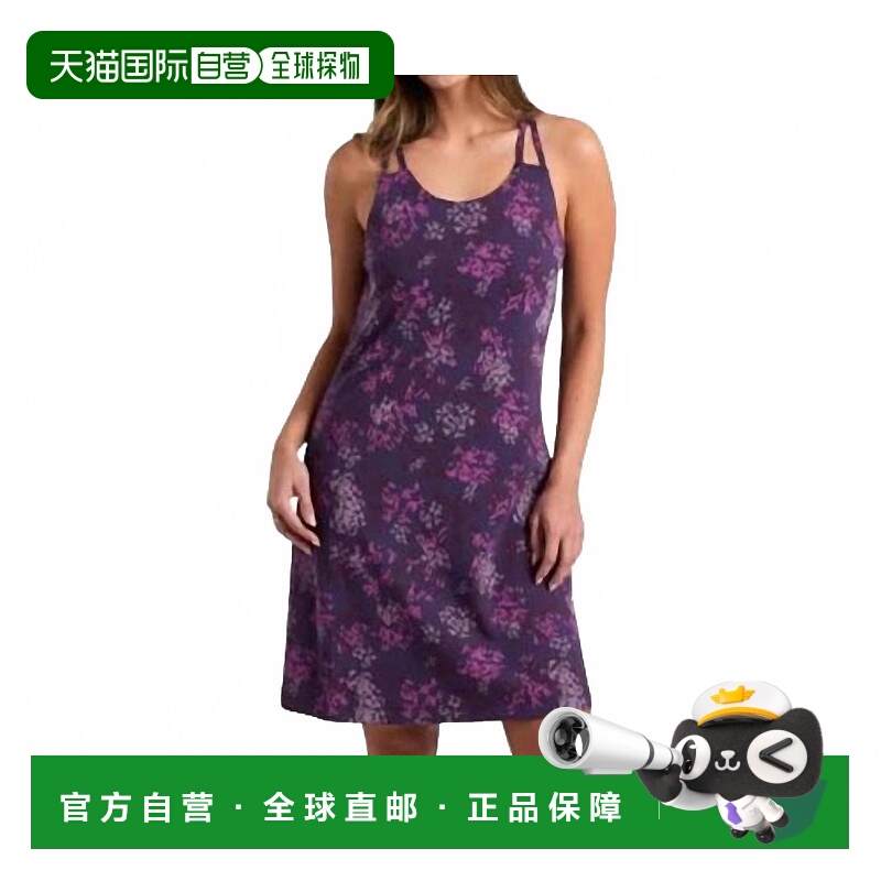 自营kuhl女式Lyra Krossbak接骨木印花连衣裙-接骨木印花 美国奥