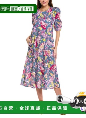 自营 Sara Campbell Campbell Tatum 中长连衣裙 - 绿色 美国奥莱