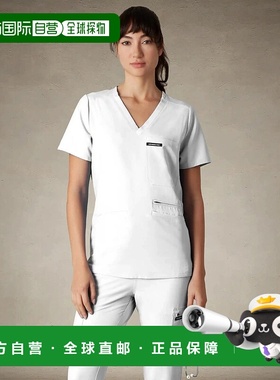 自营 members onlyPalermo女式4口袋磨砂上衣-白色 美国奥莱直发