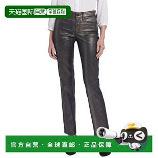 Coated Snake Straight 自营NYDJ Jean Black Leg blac Marilyn