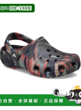 自营Men's Crocs Classic 206867-0LE Clogs Black Sand Multi Ma