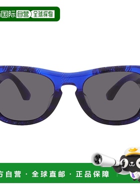 自营Burberry Dark Grey Square Unisex Sunglasses BE4426FF 411