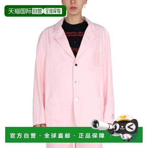 自营raf simonsRelaxed Oversized Jacket With Notched Lapels -