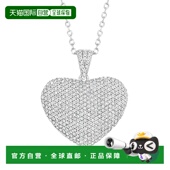 Simons Pave Heart 自营Ross Necklace Diamond Pendant Sterl