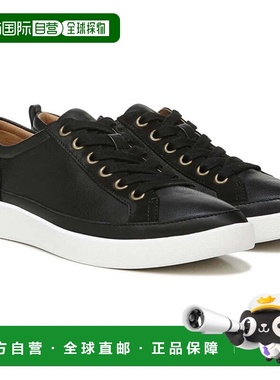 自营Women's Vionic Winny Sneakers Black Leather Lace Up Comf