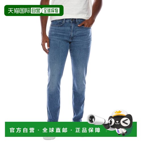 自营rag & bone RB 2修身牛仔裤-蓝色 美国奥莱直发直筒裤