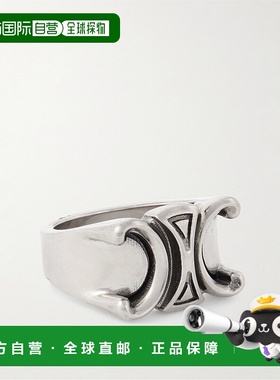 1h可退 香港直邮潮奢 Celine 思琳 男士 徽标戒指 461DR6BRA