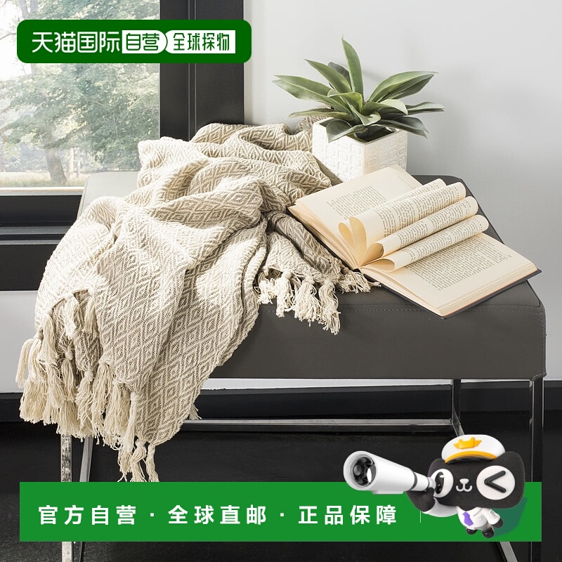 自营 Safavieh Danita 毛毯 - 米色 美国奥莱直发
