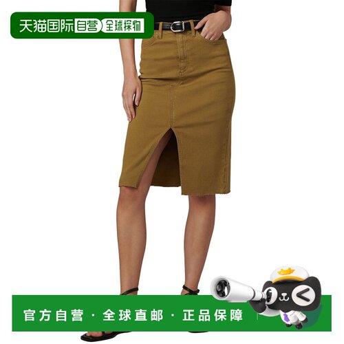 自营joe'sJoe的牛仔裤Joplin牛仔裙-绿色 美国奥莱直发包臀裙中裙