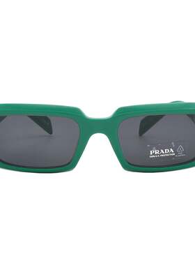 自营Prada Dark Grey Rectangular Men's Sunglasses PR 27ZS 11L