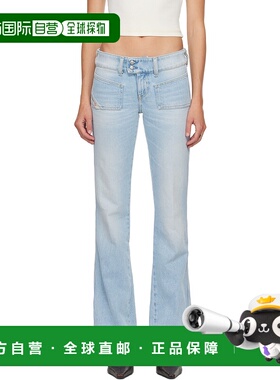 1h可退 香港直邮潮奢 Diesel 迪赛 女士 蓝色 D-Hush Bootcut 牛