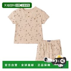 自营Andy & Evan Washed Sailboat Henley & Matching Short Set