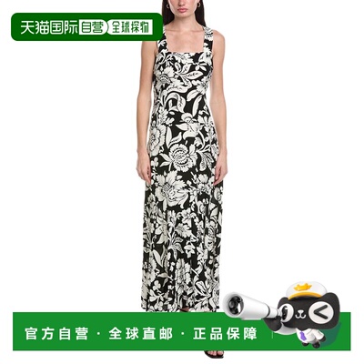 自营Vince Camuto Tiered Square Neck Maxi Dress - black 美国