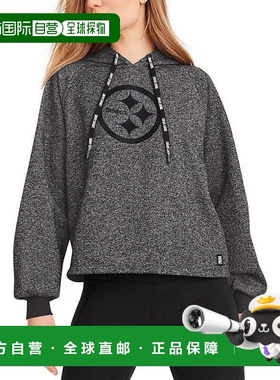 1h可退 【美国直邮】DKNY 女款黑色匹兹堡钢人队Debbie宽松拉链连