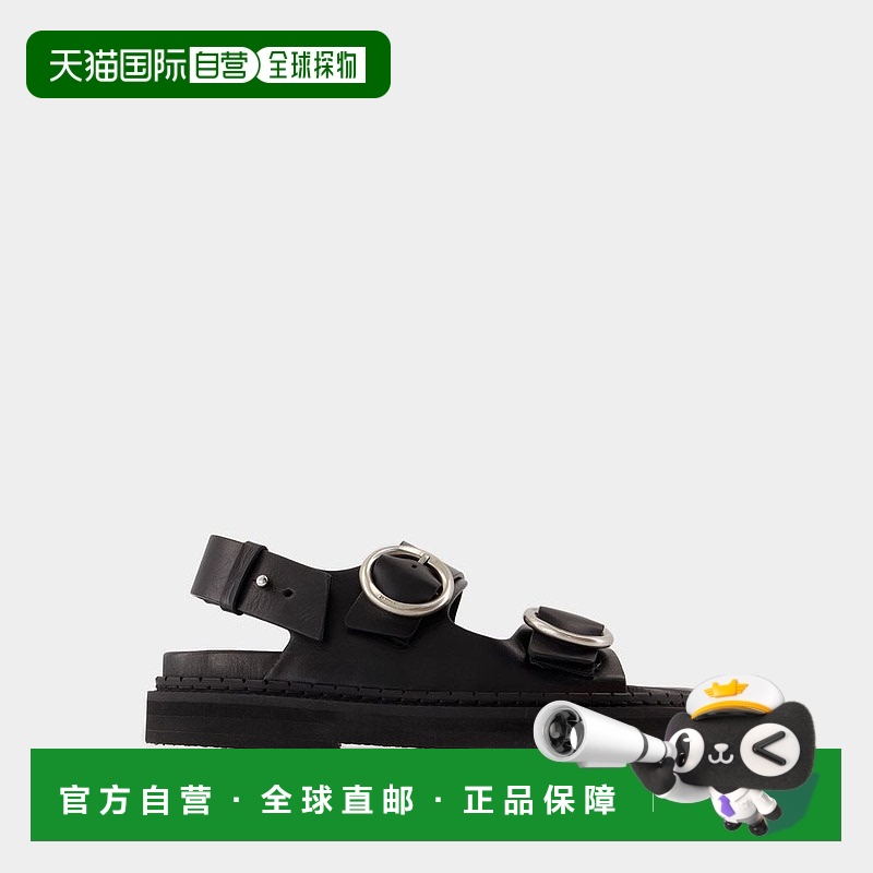 1h可退 香港直邮潮奢 Ami Paris 男士 搭扣凉鞋 USV303AL0097牛皮