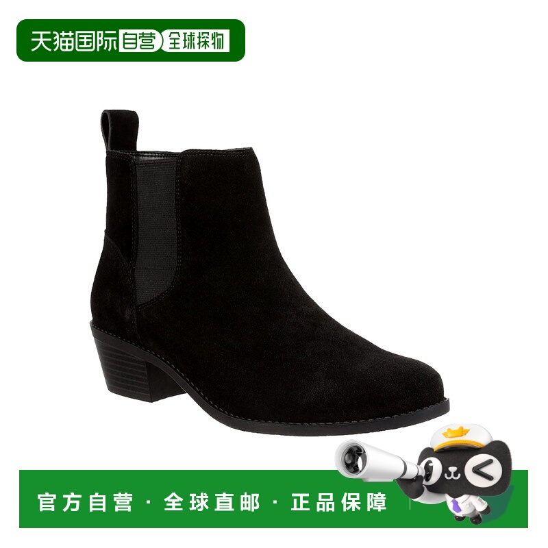 自营Vionic Roseland Almond Toe Ankle Boots Black  ROSELAND-B