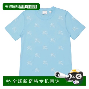 XX小号 自营 品牌尺码 Burberry 亮黄宝石蓝 EKD印花玛戈特棉T恤