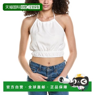 白色 Dahl斜腰吊带上衣 美国奥莱性感直发背心 Bella 自营