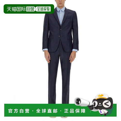 自营bossSingle-Breasted Tailored Suit - blue 美国奥莱直发