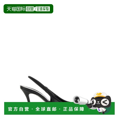 自营dieselD-Venus Sb Leather Metallic Buckle Pumps - black