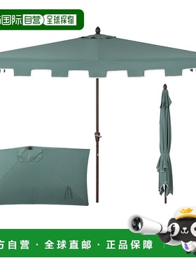 自营 jonathan ySidney 9 英尺经典 MidCentury 矩形半市场露台遮