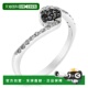 美国 jewels 自营vir .925 黑白钻石复合戒指 银 cttw 纯银