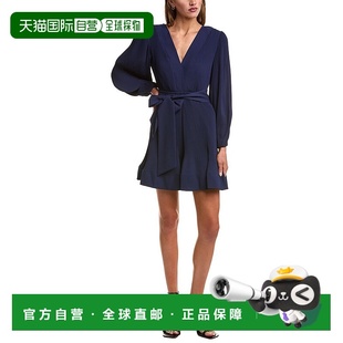 Liv blue Pleated Dress 美国奥莱直发连衣裙 Mini 自营Milly